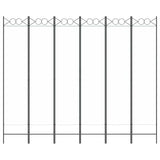 Vidaxl kamerscherm met 6 panelen 240x200 cm stof wit