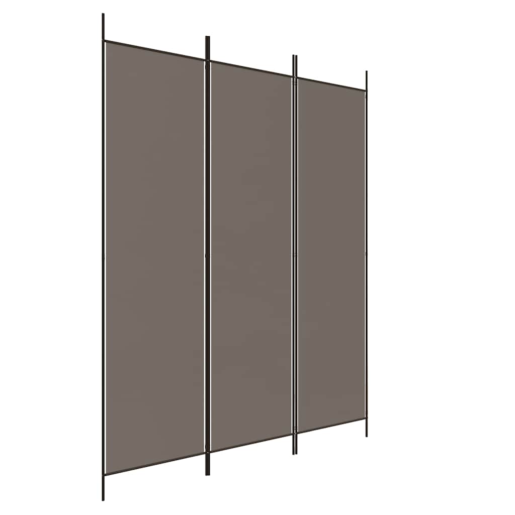 Vidaxl kamerscherm met 3 panelen 150x220 cm stof antracietkleurig