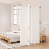 Vidaxl kamerscherm met 4 panelen 200x220 cm stof wit