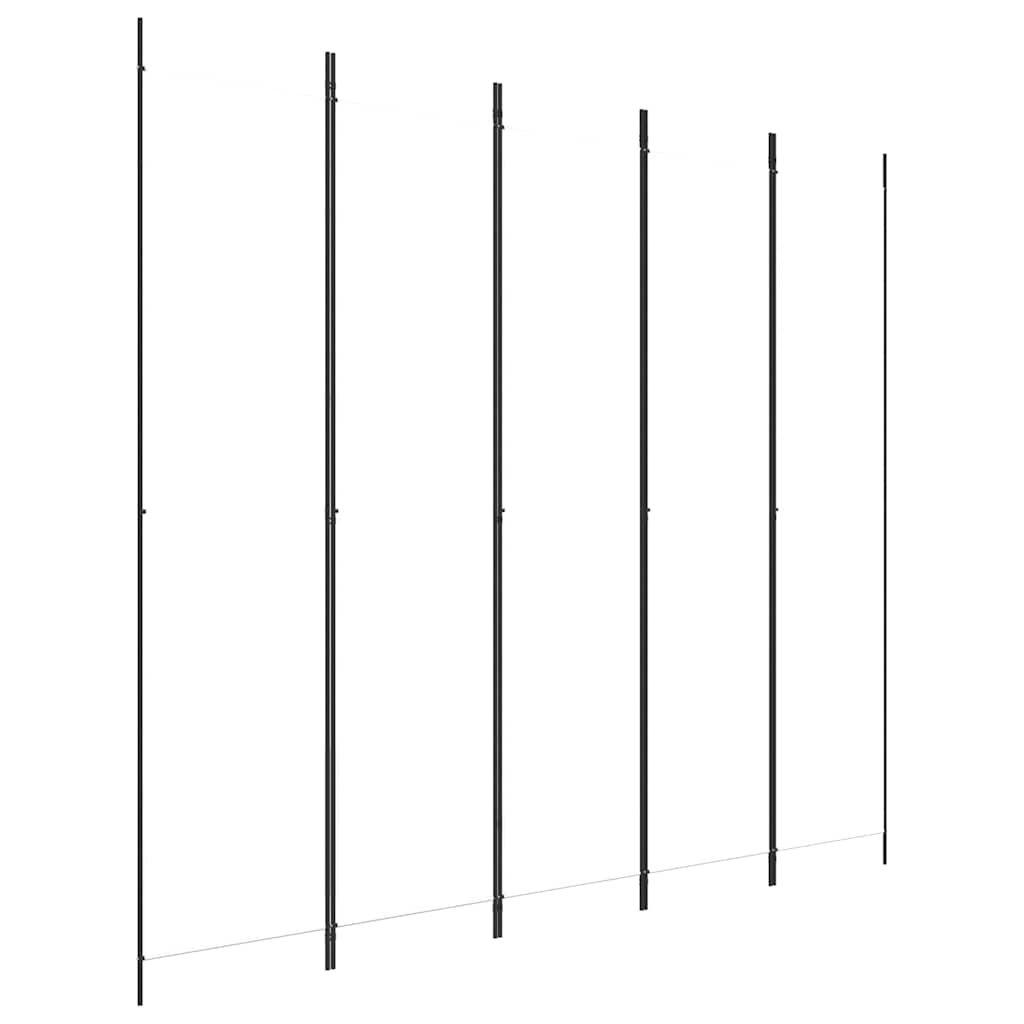 Vidaxl kamerscherm met 5 panelen 250x220 cm stof wit