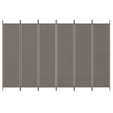 Vidaxl kamerscherm met 6 panelen 300x220 cm stof antracietkleurig