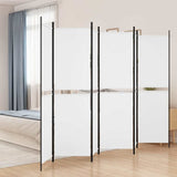 Vidaxl kamerscherm met 6 panelen 300x200 cm stof wit