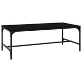 Vidaxl salontafel 100x50x35 cm bewerkt hout zwart