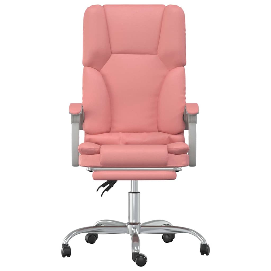 Vidaxl kantoorstoel massage verstelbaar kunstleer roze