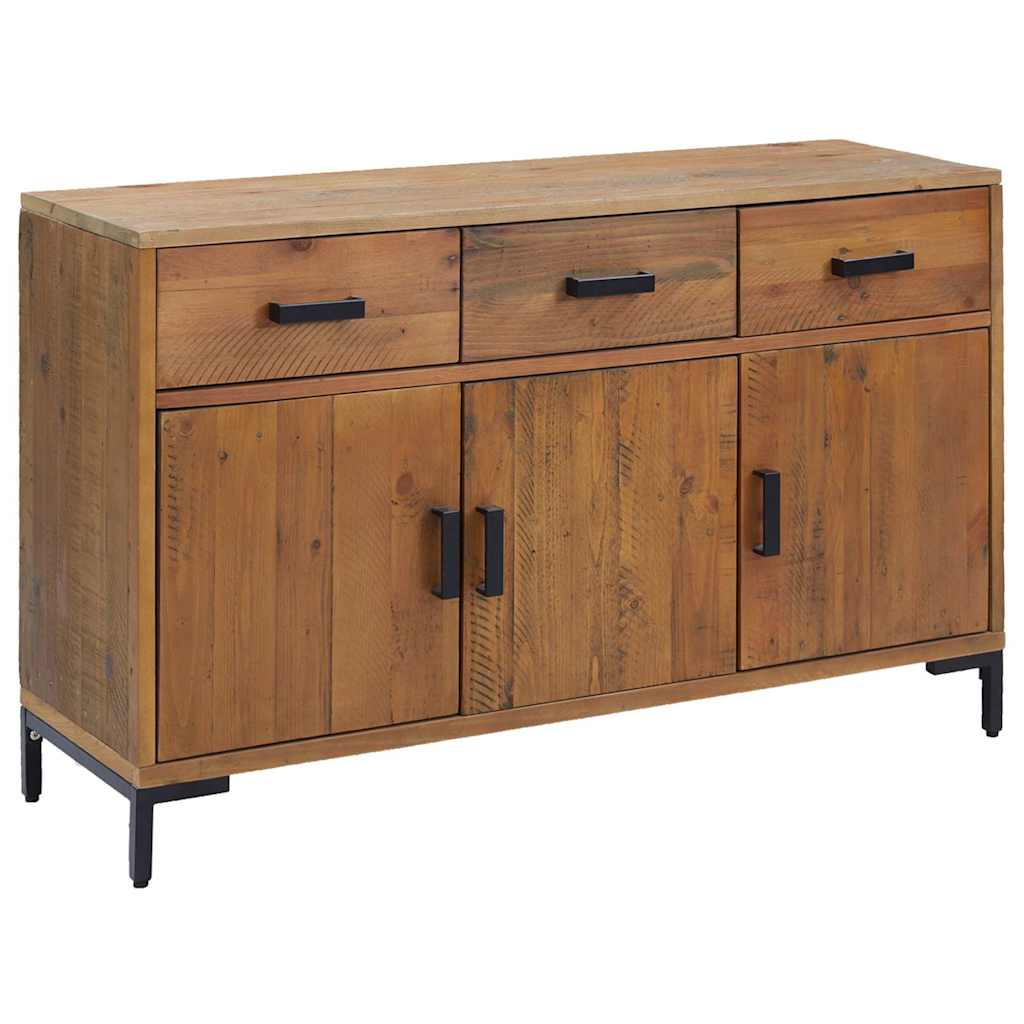 Vidaxl dressoir 110x35x70 cm massief grenenhout bruin