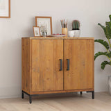 Vidaxl dressoir 75x35x70 cm massief grenenhout bruin
