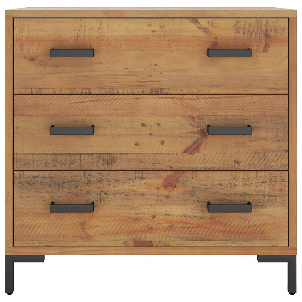 Vidaxl ladekast 75x35x70 cm massief grenenhout
