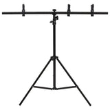 Vidaxl baggrundsstandard T-formet 91x60x (70-200) cm sort