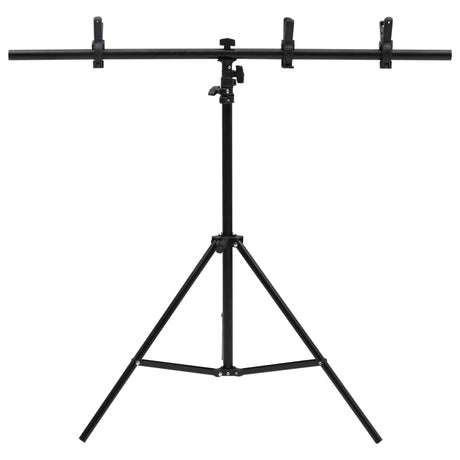 Vidaxl baggrundsstandard T-formet 91x60x (70-200) cm sort