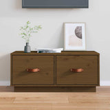 Vidaxl tv-meubel 80x34x35 cm massief grenenhout honingbruin