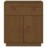 Vidaxl dressoir 65,5x40x75 cm massief grenenhout honingbruin