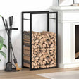 Vidaxl pejs 50x28x94 cm stål mat sort