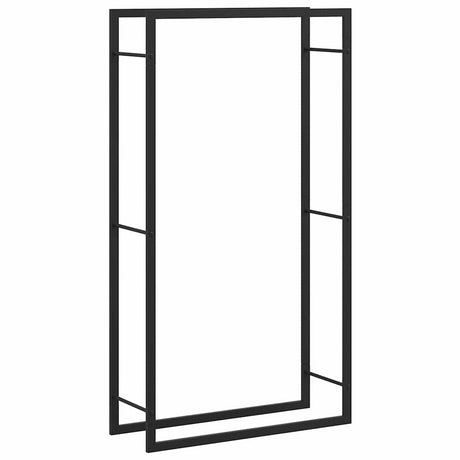 Vidaxl pejs mat sort 80x28x154 cm stål