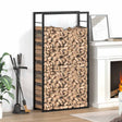 Vidaxl pejs mat sort 80x28x154 cm stål