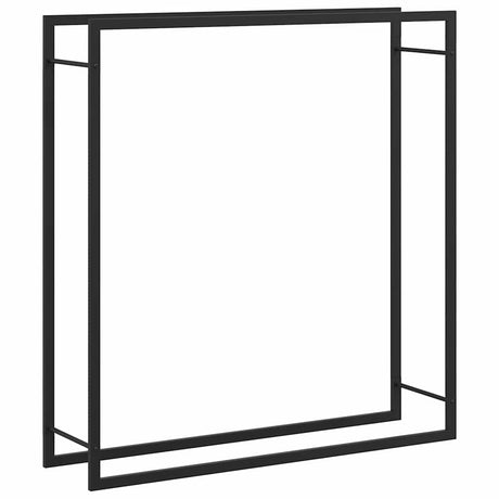 Vidaxl pejs 110x28x116 cm stål mat sort