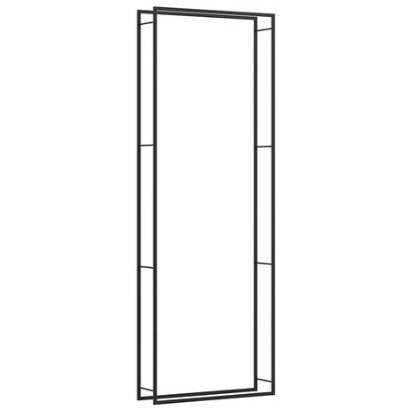 Vidaxl pejs 110x28x312 cm stål mat sort