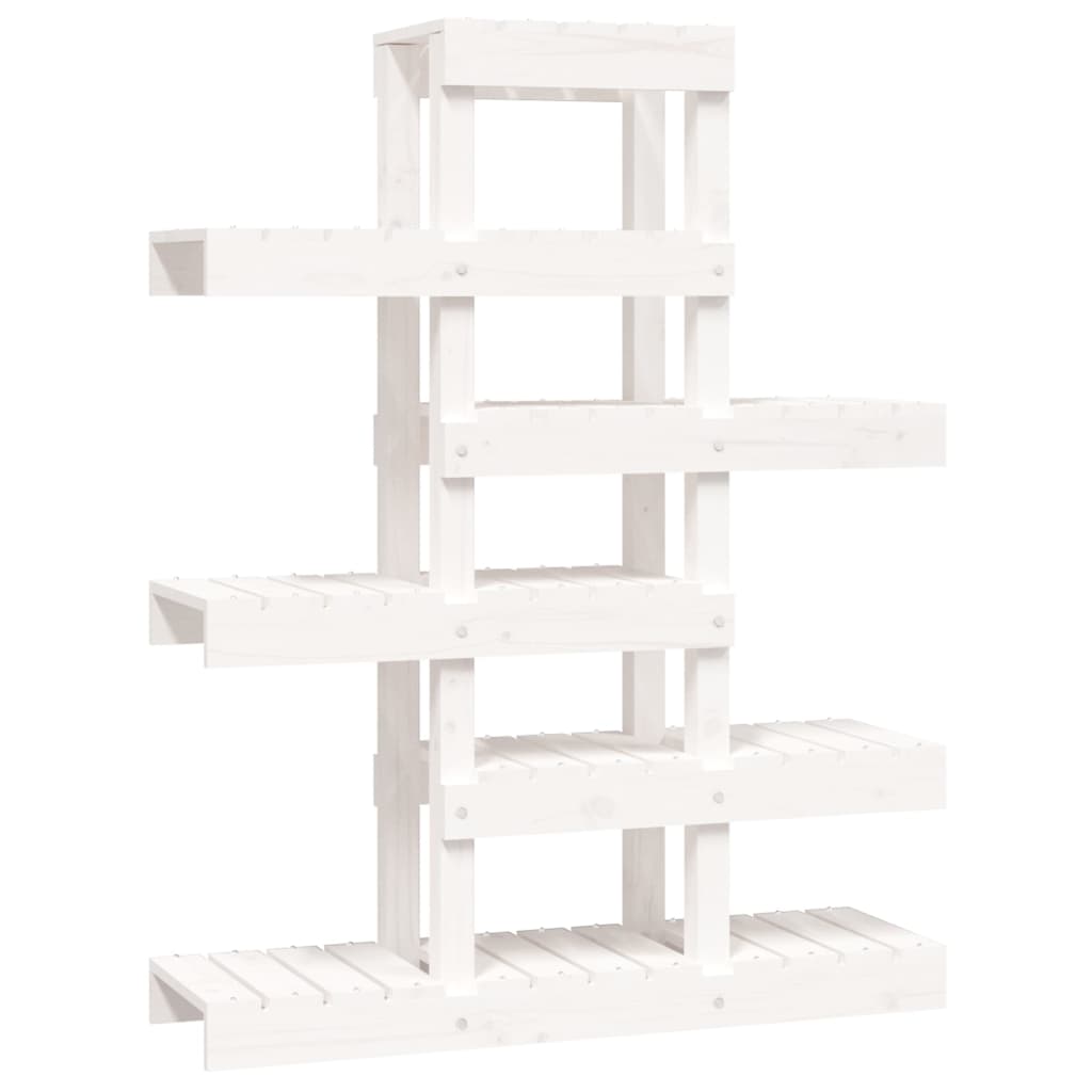 Vidaxl Plant Standard 85x25x109,5 cm fast fyrretræ hvid