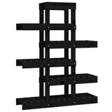Vidaxl Plant Standard 85x25x109,5 cm Solid fyrretræ sort