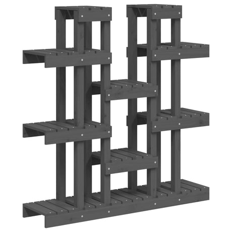 Vidaxl Plant Standard Gray 104.5x25x109.5 cm Solid fyrretræ
