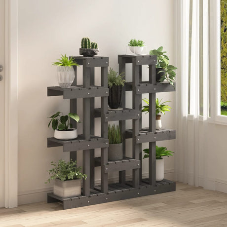 Vidaxl Plant Standard Gray 104.5x25x109.5 cm Solid fyrretræ