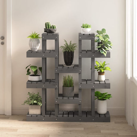 Vidaxl Plant Standard Gray 104.5x25x109.5 cm Solid fyrretræ