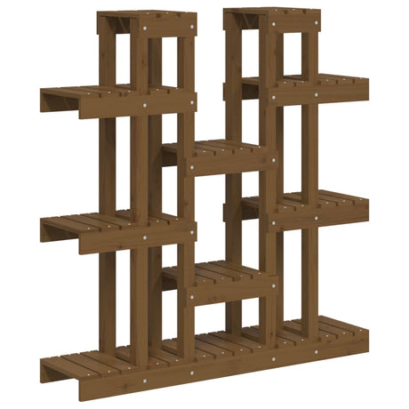 Vidaxl Plant Standard 104.5x25x109.5 cm fyrretræ Honningbrun