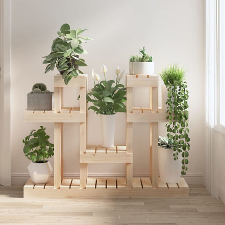 Vidaxl plantenstandaard 104,5x25x77,5 cm massief grenenhout