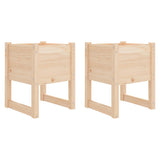 Vidaxl Planters 2 St 40x40x52,5 cm Solid fyrretræ