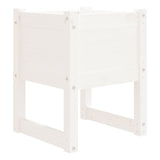 Vidaxl Planter Big 40x40x52,5 cm Solid fyrretræ hvid