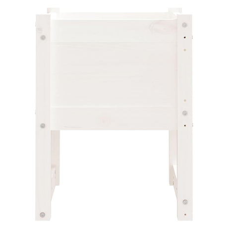 Vidaxl Planter Big 40x40x52,5 cm Solid fyrretræ hvid