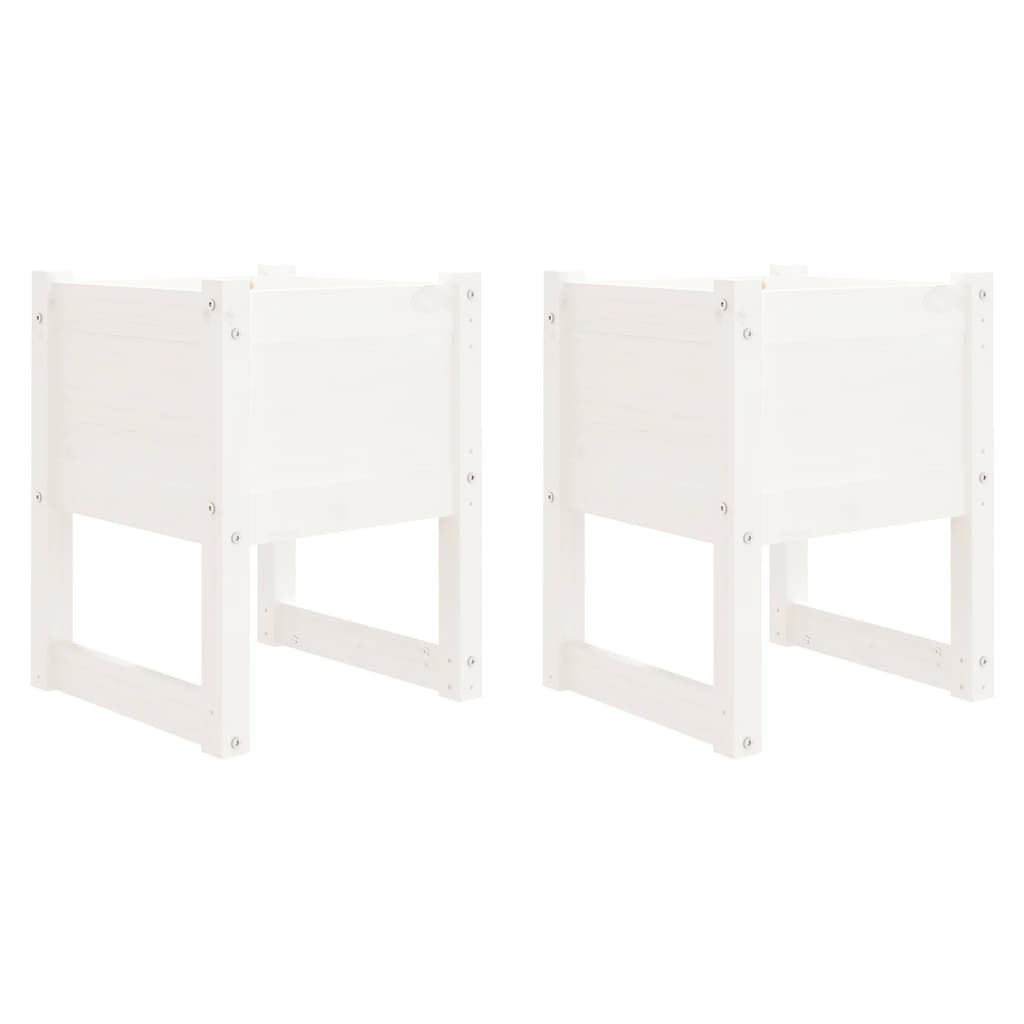 Vidaxl Planters 2 St 40x40x52,5 cm Solid fyrretræ