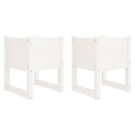 Vidaxl Planters 2 St 40x40x52,5 cm Solid fyrretræ