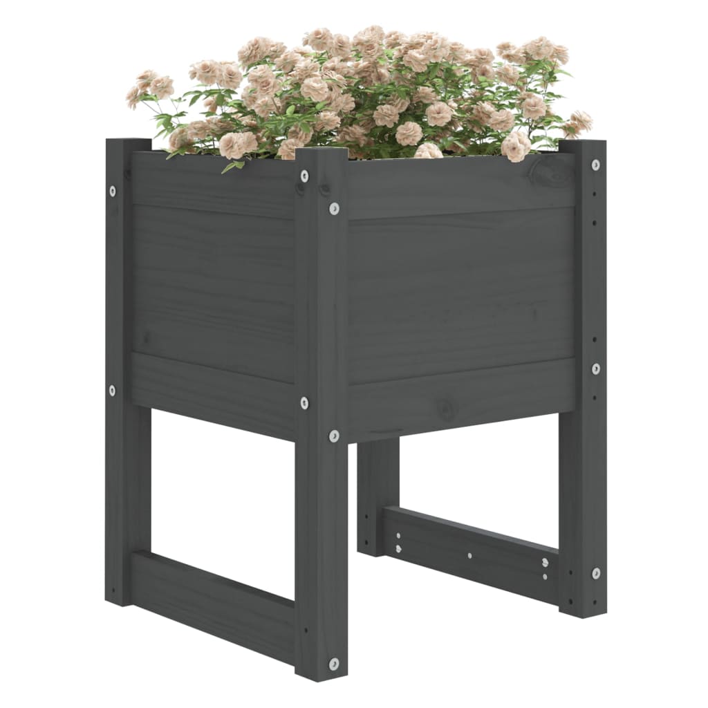 VIDAXL Planlægningsboks 40x40x52,5 cm Solid fyrretræ