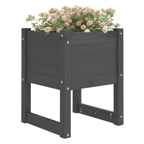 VIDAXL Planlægningsboks 40x40x52,5 cm Solid fyrretræ