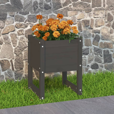 VIDAXL Planlægningsboks 40x40x52,5 cm Solid fyrretræ
