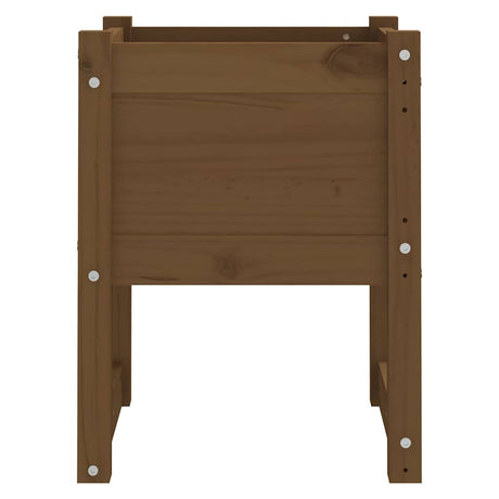 Vidaxl Planning Box 40x40x52,5 cm Solid fyrretræbrun