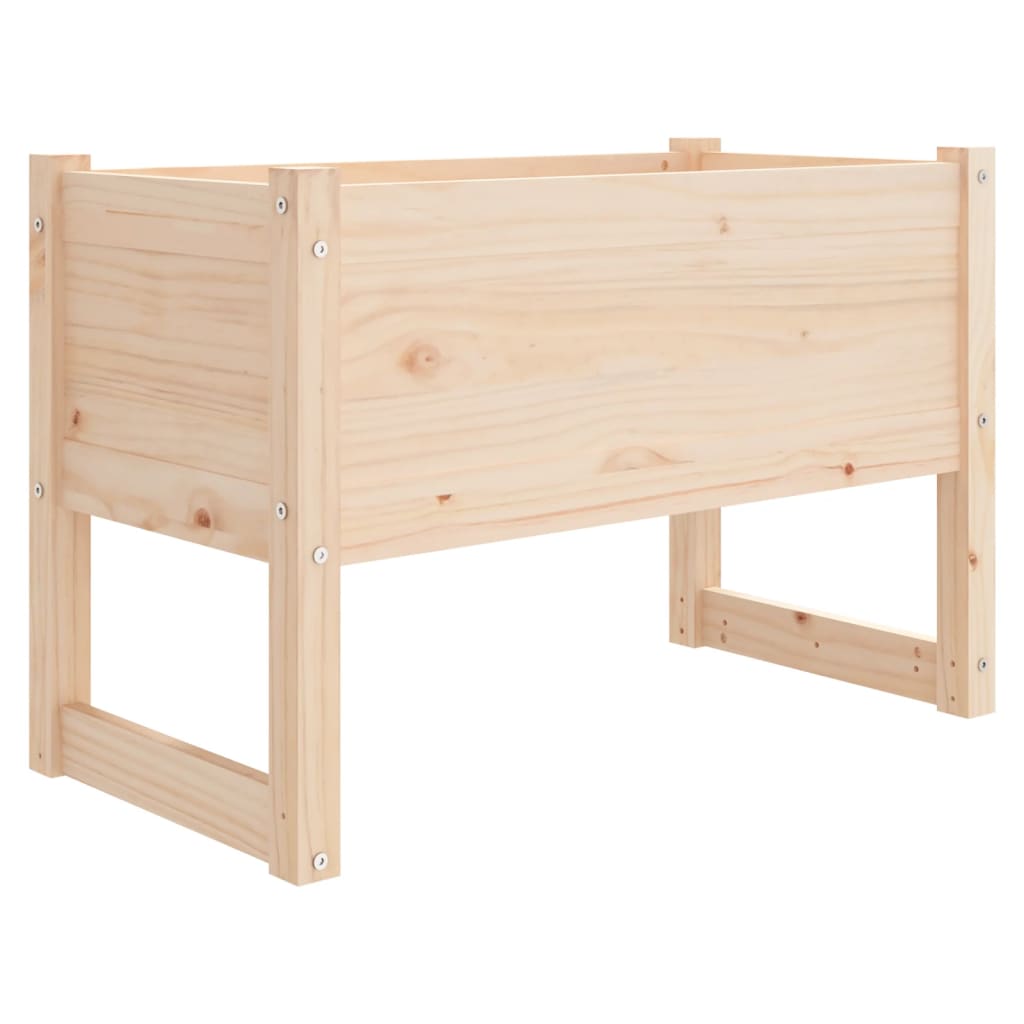 Vidaxl plantenbak 78x40x52 cm massief grenenhout