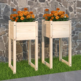Vidaxl Planters 2 St 40x40x81 cm Solid fyrretræ