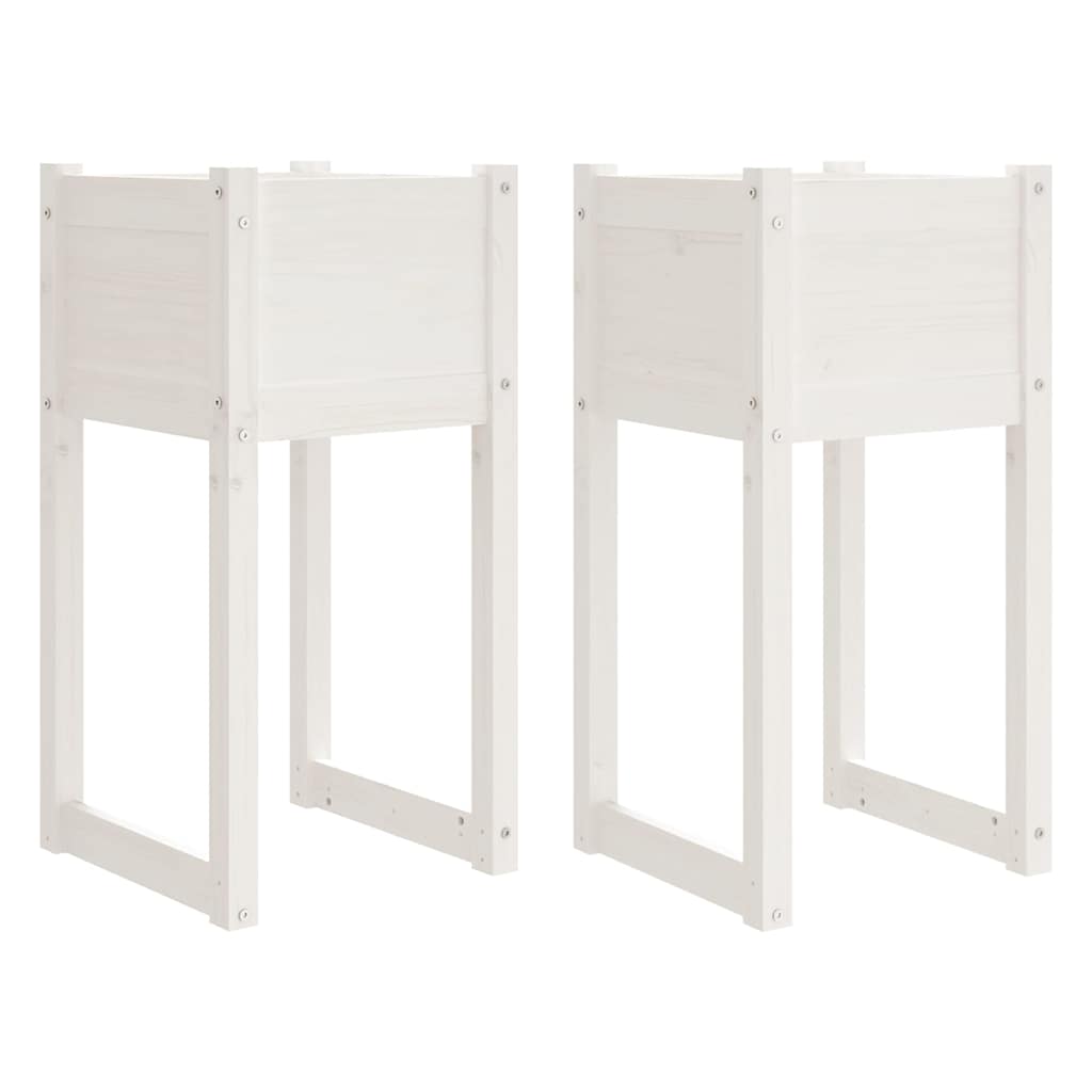 Vidaxl Planters 2 St 40x40x81 cm Solid fyrretræ