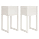 Vidaxl Planters 2 St 40x40x81 cm Solid fyrretræ