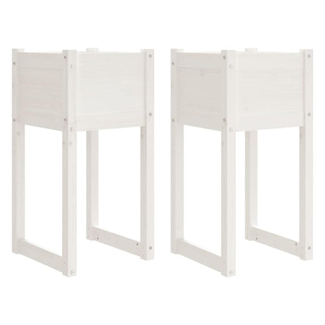 Vidaxl Planters 2 St 40x40x81 cm Solid fyrretræ