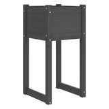 Vidaxl Planning Box 40x40x81 cm solid fyrgrå