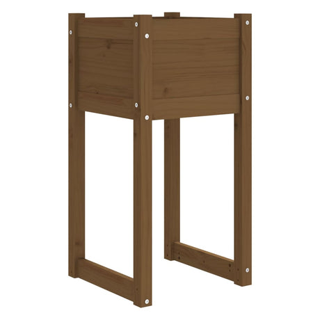 Vidaxl Planning Box 40x40x81 cm Solid fyrretræ Honningbrun
