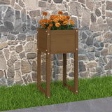 Vidaxl Planning Box 40x40x81 cm Solid fyrretræ Honningbrun
