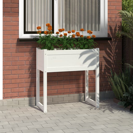 Vidaxl Planning Box 78x40x81 cm Solid Pine White