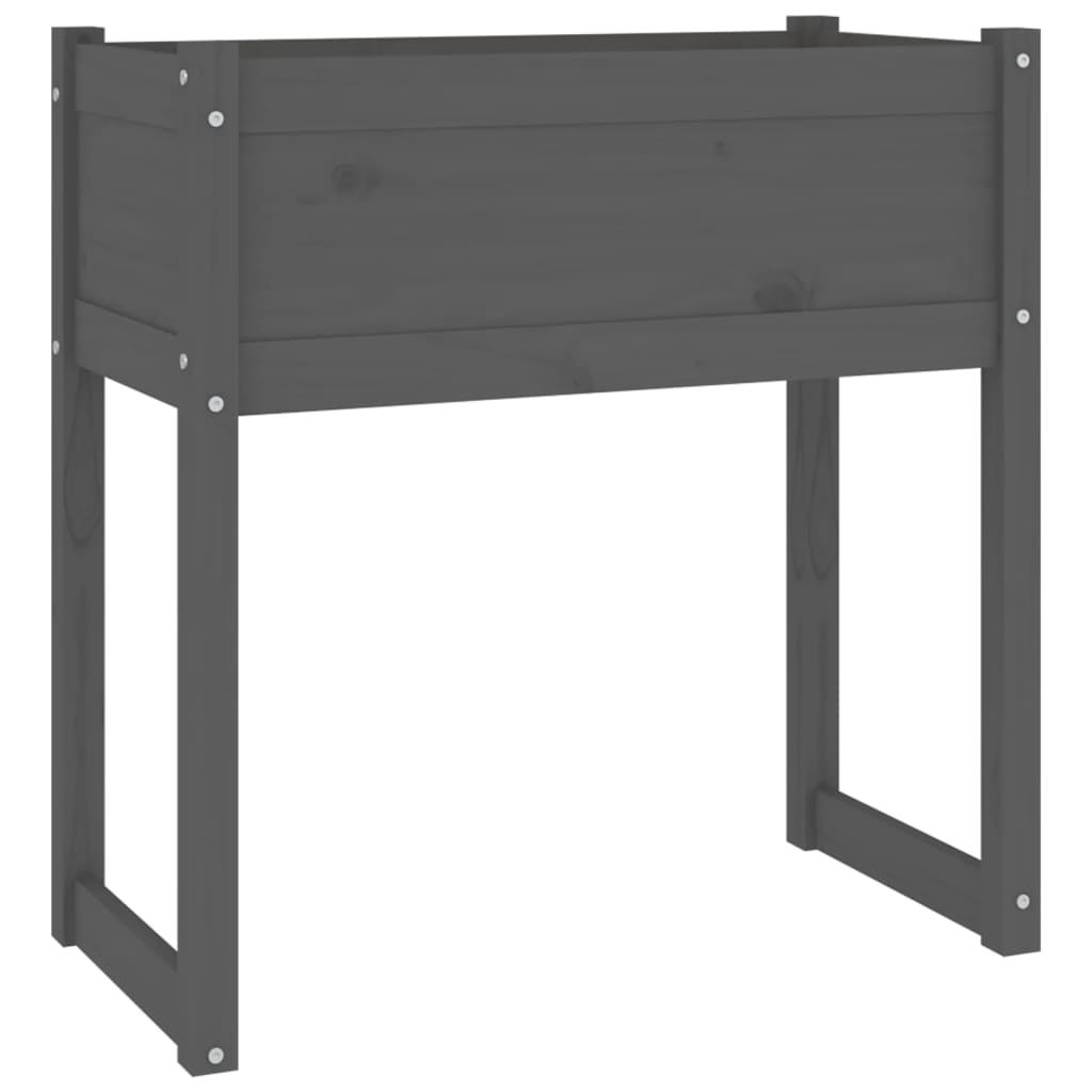 Vidaxl Planning Box 78x40x81 cm solid fyrgrå