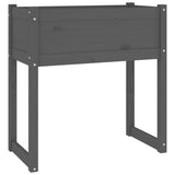 Vidaxl Planning Box 78x40x81 cm solid fyrgrå