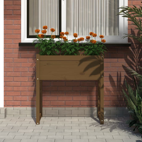 Vidaxl Planning Box 78x40x81 cm Solid Pine Honey Brown
