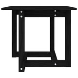 Vidaxl salontafel 50x50x45 cm massief grenenhout zwart