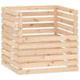 Vidaxl compostbak 80x80x78 cm massief grenenhout